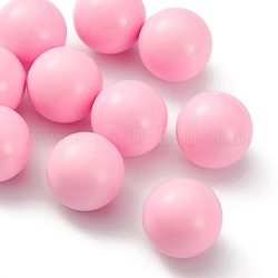 Bolas de chime de latón bolas colgantes en forma de jaula, ningún agujero, rosa, 16mm