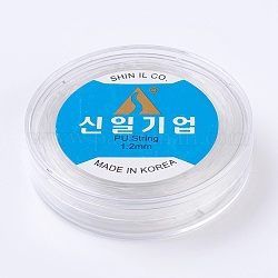 韓国製弾性水晶の線  ジュエリー作りのための  透明  1.2mm  約21.87ヤード（20m）/ロール