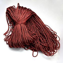 7 nucleo interno corde in poliestere e spandex, per la fabbricazione di braccialetti di corda, firebrick, 4mm, circa 109.36 iarde (100 m)/fascio, 420~500g / bundle