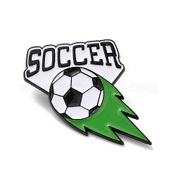 Футбольные эмалированные значки, черный значок из сплава для мужчин и женщин, зелёные, 28x29.5x1.3 мм