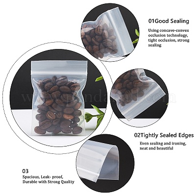 Thick Clear Ziplock Storage Bags Heavy-Duty Transparent Plastic