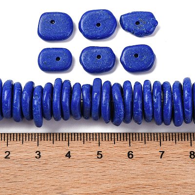 Abgestufte Stränge synthetischer türkisfarbener Perlen&nbsp;G-A237-01E-1