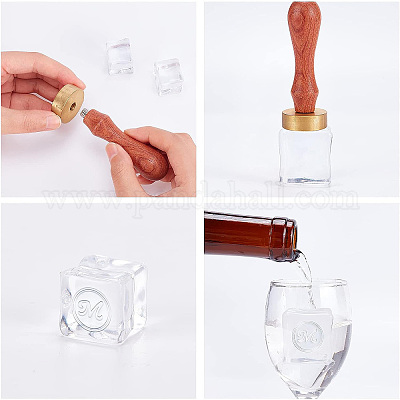 CRASPIRE B Letter Ice Stamp Wood Handle Wax Seal Stamp