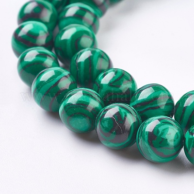 Synthetik Malachit Perlen Stränge&nbsp;TURQ-P028-04-8mm-1