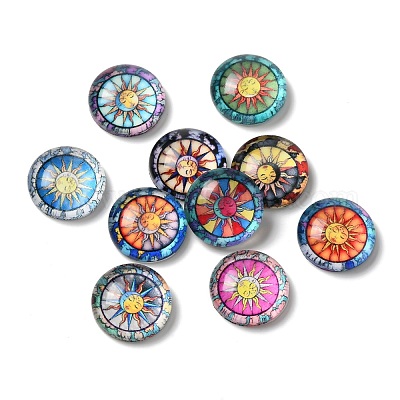 Glas cabochons&nbsp;GLAA-B011-08-1