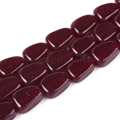 Chapelets de perles de jade blanche naturelle&nbsp;G-N354-02A-02-1