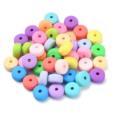 Wholesale Spritewelry 250Pcs 5 Style Handmade Polymer Clay Beads 