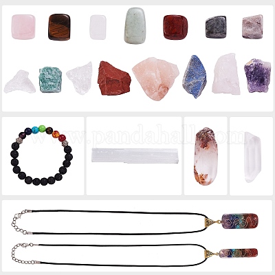 Kit de fabrication de collier de bracelet de pierres précieuses de
