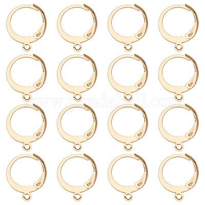 1 Pair Simple Minimal Leverback Earring Hooks Earring Component in Sterling  Silver or 14K Gold Filled 