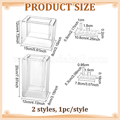 2 vaso acrilico&nbsp;AJEW-WH0410-125-1