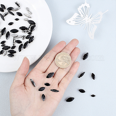 280 Strass à Coudre Avec Griffe Argentée – Lot De 280 Pièces – Neuf