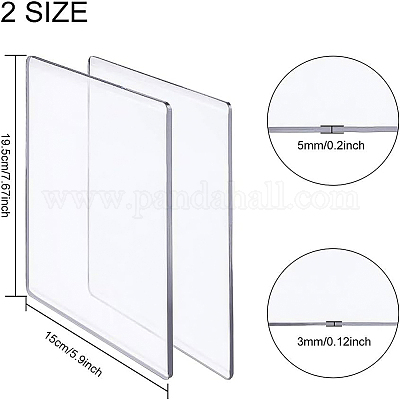 Transparente Acryl-Druckplatte&nbsp;OACR-BC0001-01-1