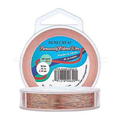 Colored Copper Wire 22 Gauge Rose Gold Color 10 Yards