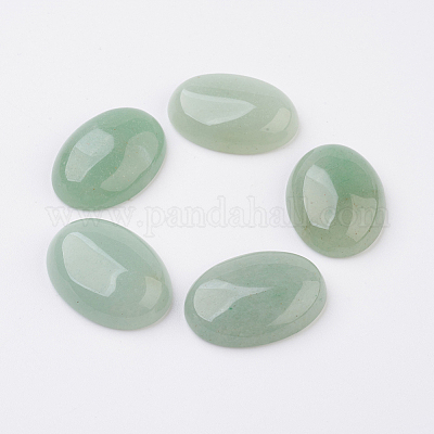 Cabujones de espalda plana aventurina verde natural&nbsp;G-G741-25x35mm-14-1