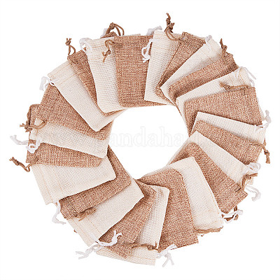 Pochettes en toile de jute&nbsp;ABAG-BC0001-08-9x7-1