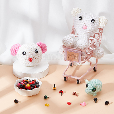 Flatback Oval Black Eyes For Amigurumi Toy Teddy Bear Animal Plastic Eyes  Doll Parts Doll Making Supply For Crochet Stuffed Toys - AliExpress