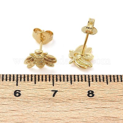 Orecchini in ottone&nbsp;EJEW-R032-01G-1