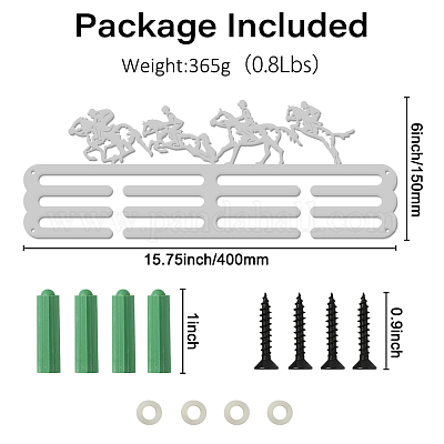 SUPERDANT Porte-Médaille Équestre Présentoir de Médailles D'Équitation à  Suspendre Porte-Médaille de Battement de Cœur Présentoir de Compétition