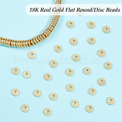 18 Karat Round Bead Gold Spacer (Pack of 5 pieces)