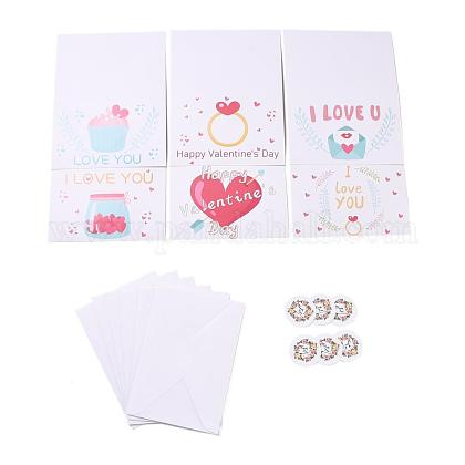 Rectangle Paper Greeting Cards DIY-F096-16-1