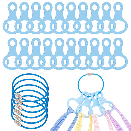 Bobine di Filo da Ricamo,Filo di Plastica per Punto Croce,Farfalline Avvolgifilo Ricamo,Carte di Plastica Filato Porta-Carte,10PC Organizzatore Filo Ricamo Filo per cucire Fai da Te Artigianato