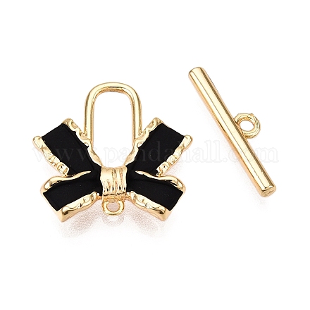 Застежки-тоглы из матовой латуни KK-N054-155G-1-1