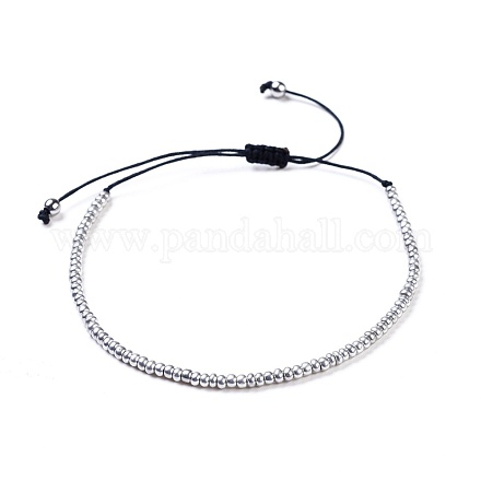 Nylonfaden geflochtene Perlen Armbänder BJEW-JB04348-06-1