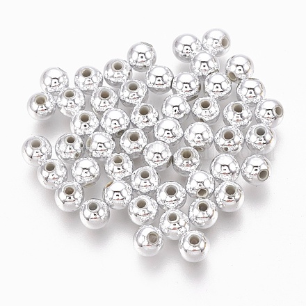 ABS Plastic Beads KY-G007-3mm-S-1