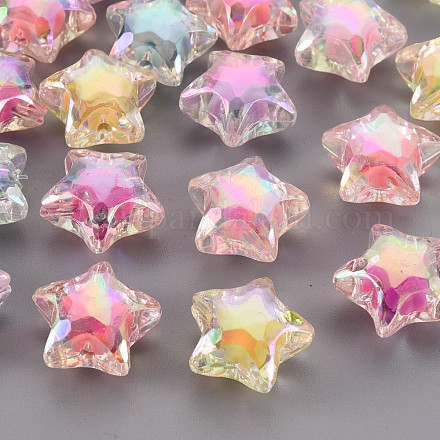 Perles en acrylique transparente TACR-S152-18D-1