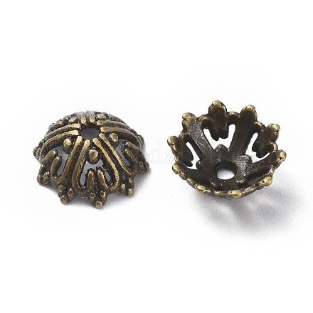 Ausgefallene Perlenkappen im tibetischen Stil TIBEB-LF1028YKG-AB-LF-1