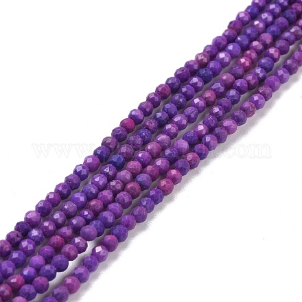 Brins de perles de sugilite naturelles G-D463-07-1