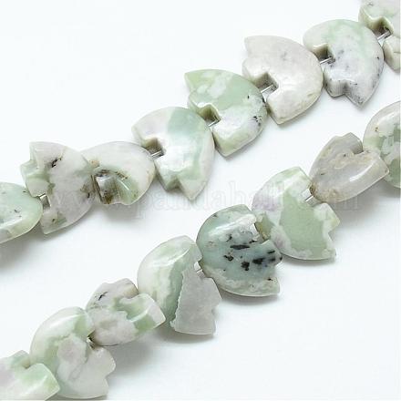 Natürliche Frieden Jade Perlen Stränge G-T011-06-1