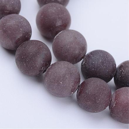 Natural Purple Aventurine Beads Strands G-Q462-10mm-15-1