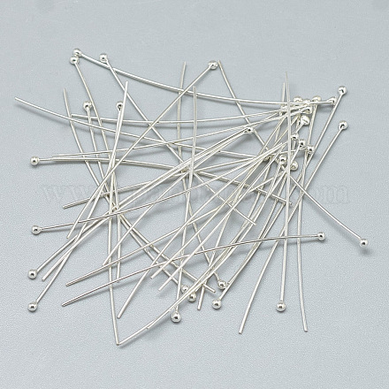 925 Sterling Silver Ball Head Pins STER-T002-164S-1