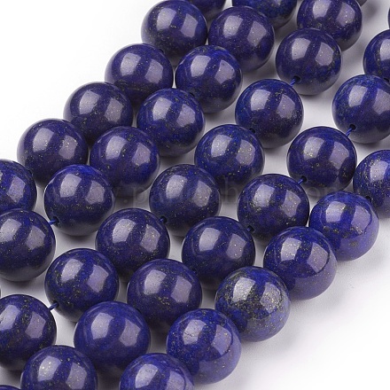 Abalorios de lapislázuli naturales hebras G-G087-14mm-1