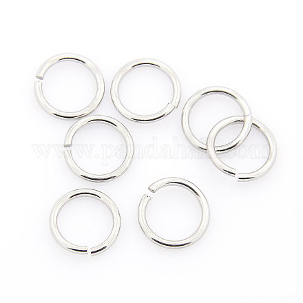 304 Stainless Steel Open Jump Rings STAS-J013-10xx1.2mm-01-1