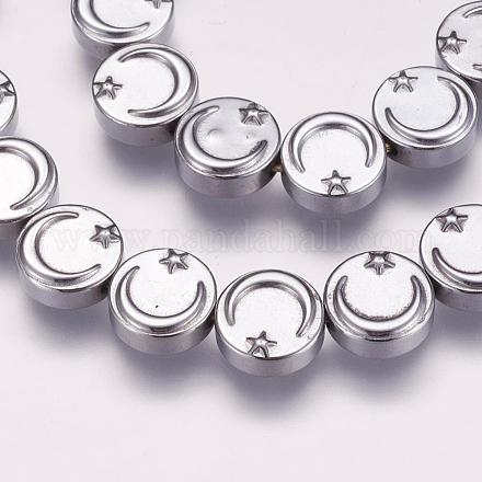 Galvanisieren nicht-magnetischen Hämatit-Perlen Stränge G-P314-09H-1