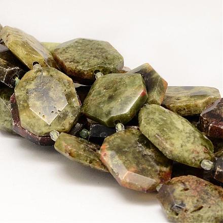 Natürlichen grünen Granat Perlen Stränge G-P133-33-1