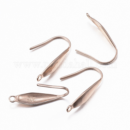Ion Plating(IP) 316 Surgical Stainless Steel Earring Hooks X-STAS-H392-03RG-1