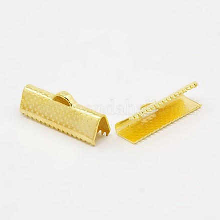 Iron Ribbon Crimp Ends IFIN-S008-G-NF-1