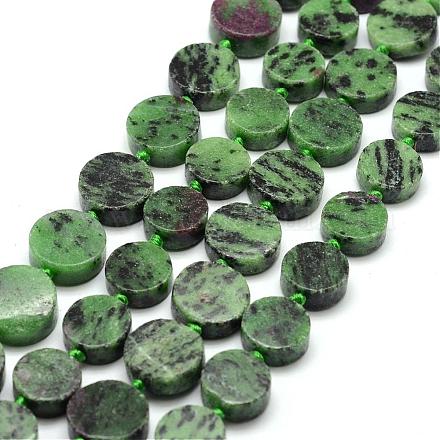 Natural Ruby in Zoisite Bead Strands G-P217-03-1
