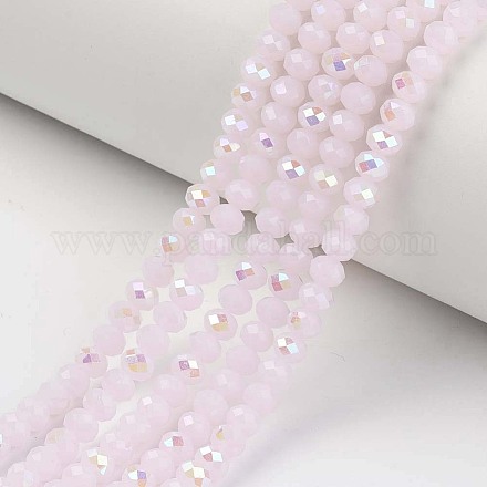 Chapelets de perles en verre électroplaqué EGLA-A034-J8mm-L05-1