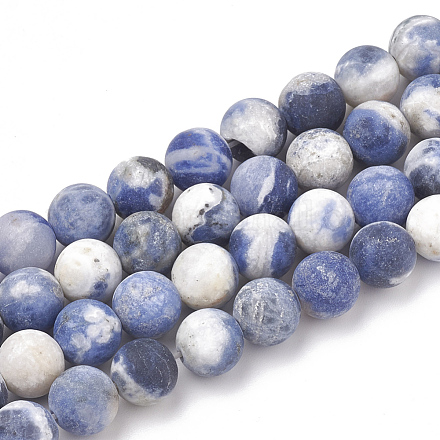 Chapelets de perles en sodalite naturelle X-G-T106-213-1