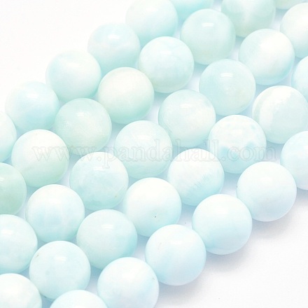 Natürliche Hemimorphit Perlen Stränge G-O166-01-12mm-1