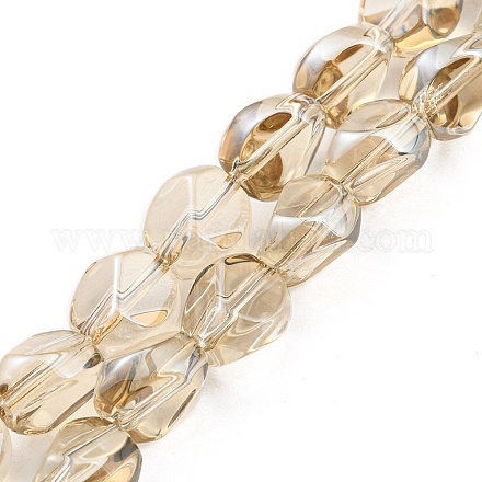 Brins de perles de verre plaqués électrolytiques EGLA-G037-04A-FP03-1