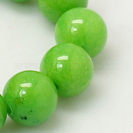 Natural Mashan Jade Round Beads Strands X-G-D263-12mm-XS17-1