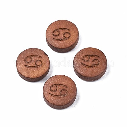 Laser Engraved Wood Beads WOOD-S053-53G-1