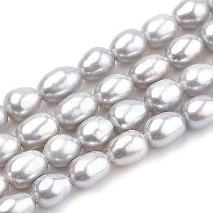Brins de perles de culture d'eau douce naturelles PEAR-S012-75B-1