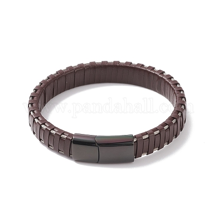 Bracelets de cordon en cuir BJEW-E352-11D-B-1