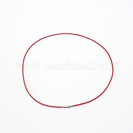 Fabrication de colliers de cordes cirées en polyester MAK-WH0009-05D-02-1